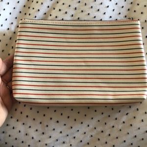 Madewell striped pouch- no color bleeding